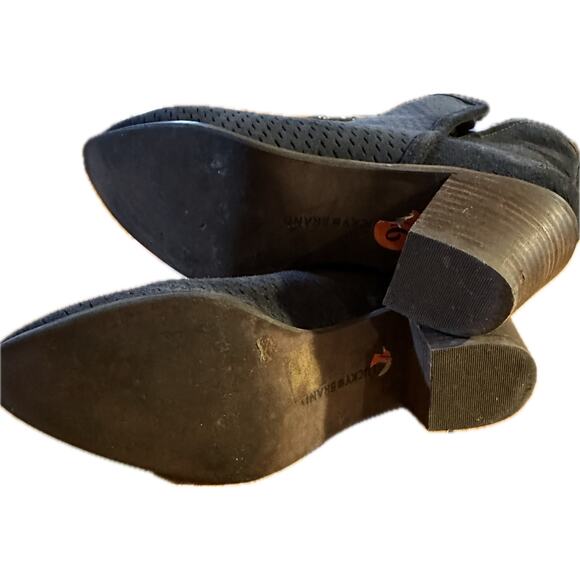 Lucky Brand Women's Black Ankle Booties Size 9 Side Zip Block Heel - Picture 6 of 6